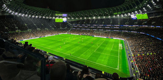 Stadion full with fans